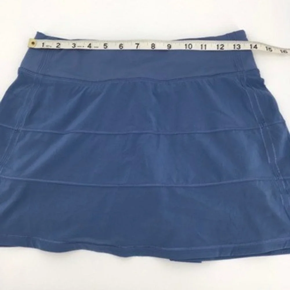 Lululemon Pace Rival Skirt Skort Sz 4 Tall Blue Pickleball Tennis Golf Run